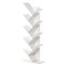 Basicwise Wooden 9-Shelf Tree Magazine CD Storage Bookcase, White QI003457.WT - alternate 1
